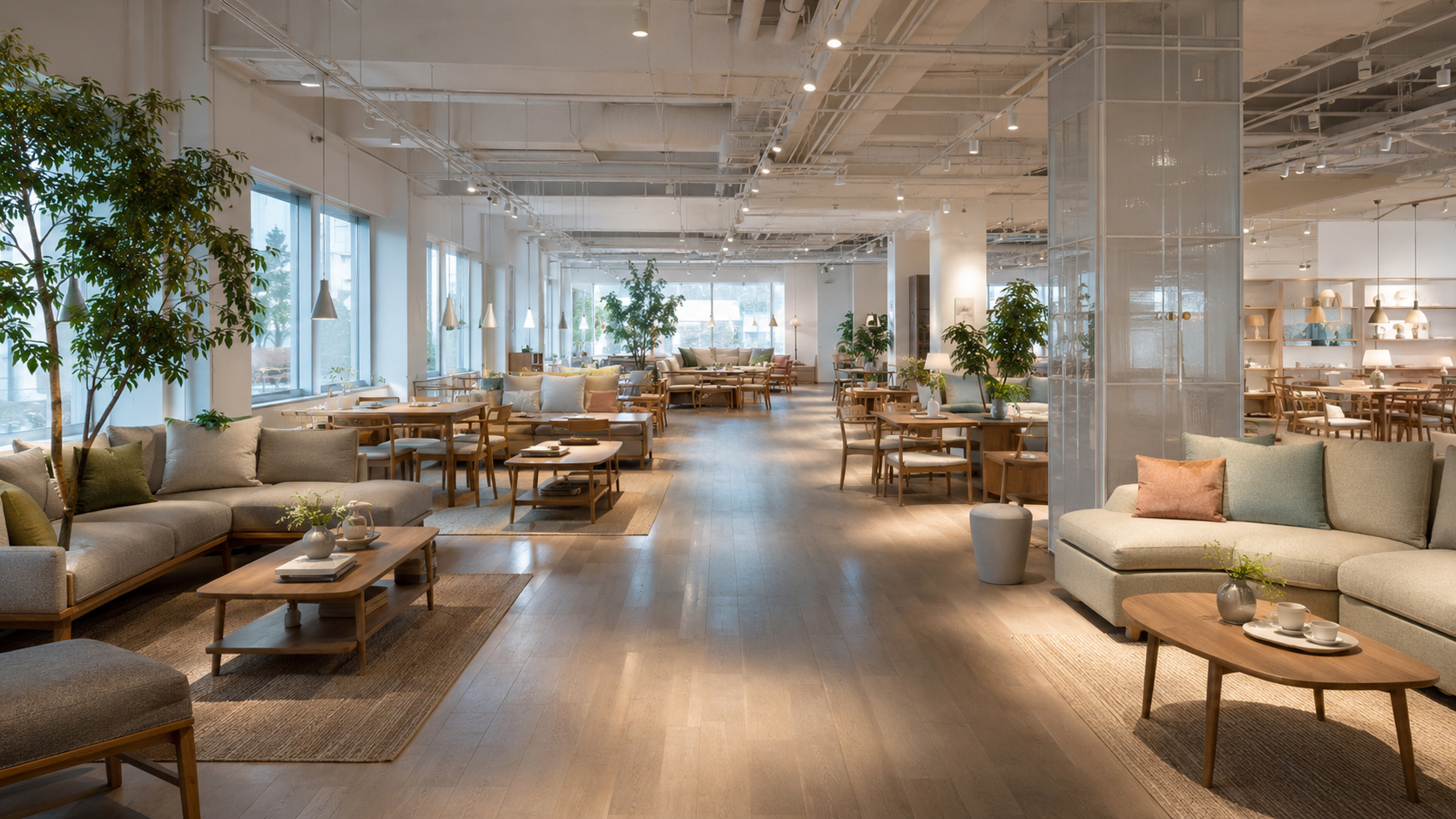 Natural wood dining room mood